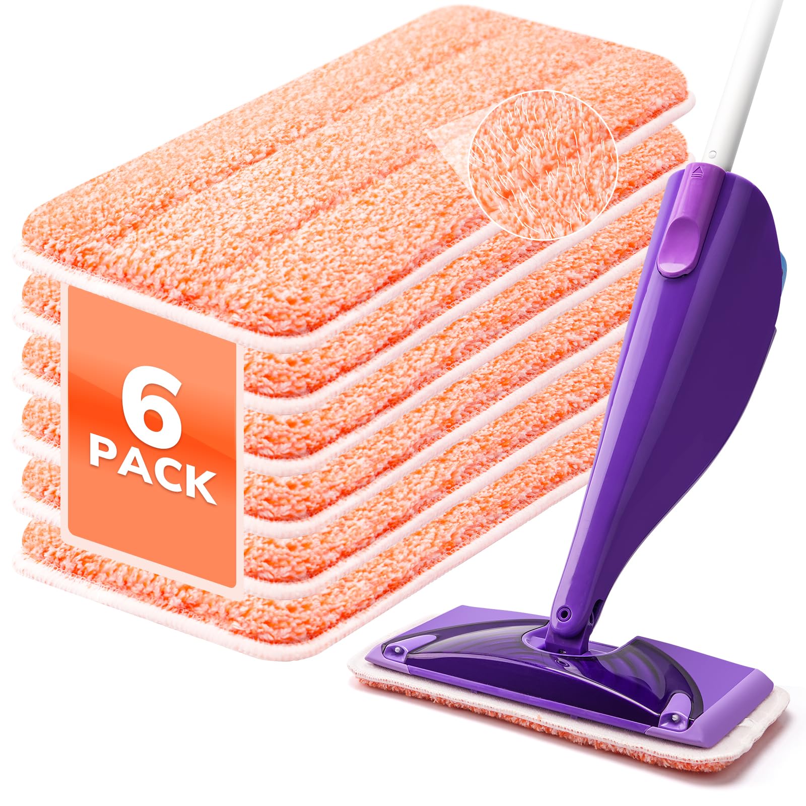 Photo 1 of ****5 PCS*****Power Scrubbing Reusable Mop Pads for Swiffer Wet Jet Mops (6 Pack), Wet Jet Refills, Wet Pads Refill, Washable Microfiber Mop Pads for Floor Cleaning Wet Dry Use