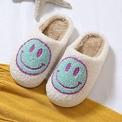 KEYUSHOP Happy Face Slippers for Kids Smile Face