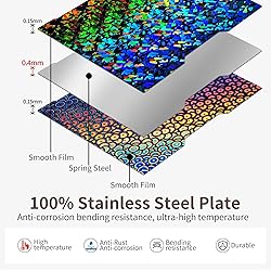 Double Sided Smooth H2D Build Plate 355x346MM for