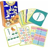 36 Arabic Flash Cards, Arabic Alphabet Learning for Beginners, Adults | Learning Arabic Alphabet Letter Cards, Read &amp; Write and Pronunciation Help for Beginners, Teacher Tool Supplies
