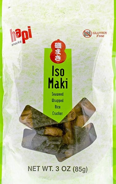 NISHIKI ARARE ISO MAKI SEAWEED WRAPPED RICE CRACKERS, 3 OZ