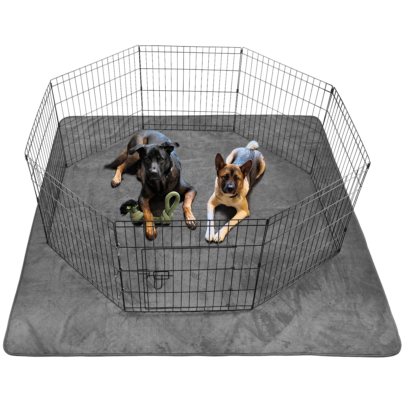 Dog Pee Pad Washable-Extra Large 125x168 cm Instant Absorb Training Pads Non-Slip Pet Playpen Mat Waterproof Reusable Floor Mat for Puppy/Senior Dog Whelping Incontinence Housebreaking