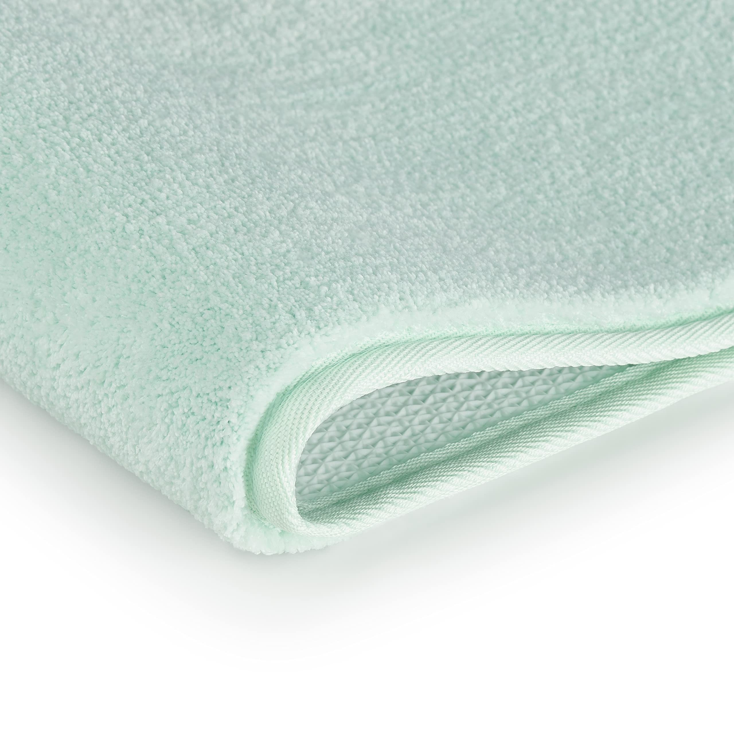 Blumtal Opal Blue Bath Mat - Super Soft Non Slip Bathroom Mat, Washable Bathroom Rug, 50x80 cm