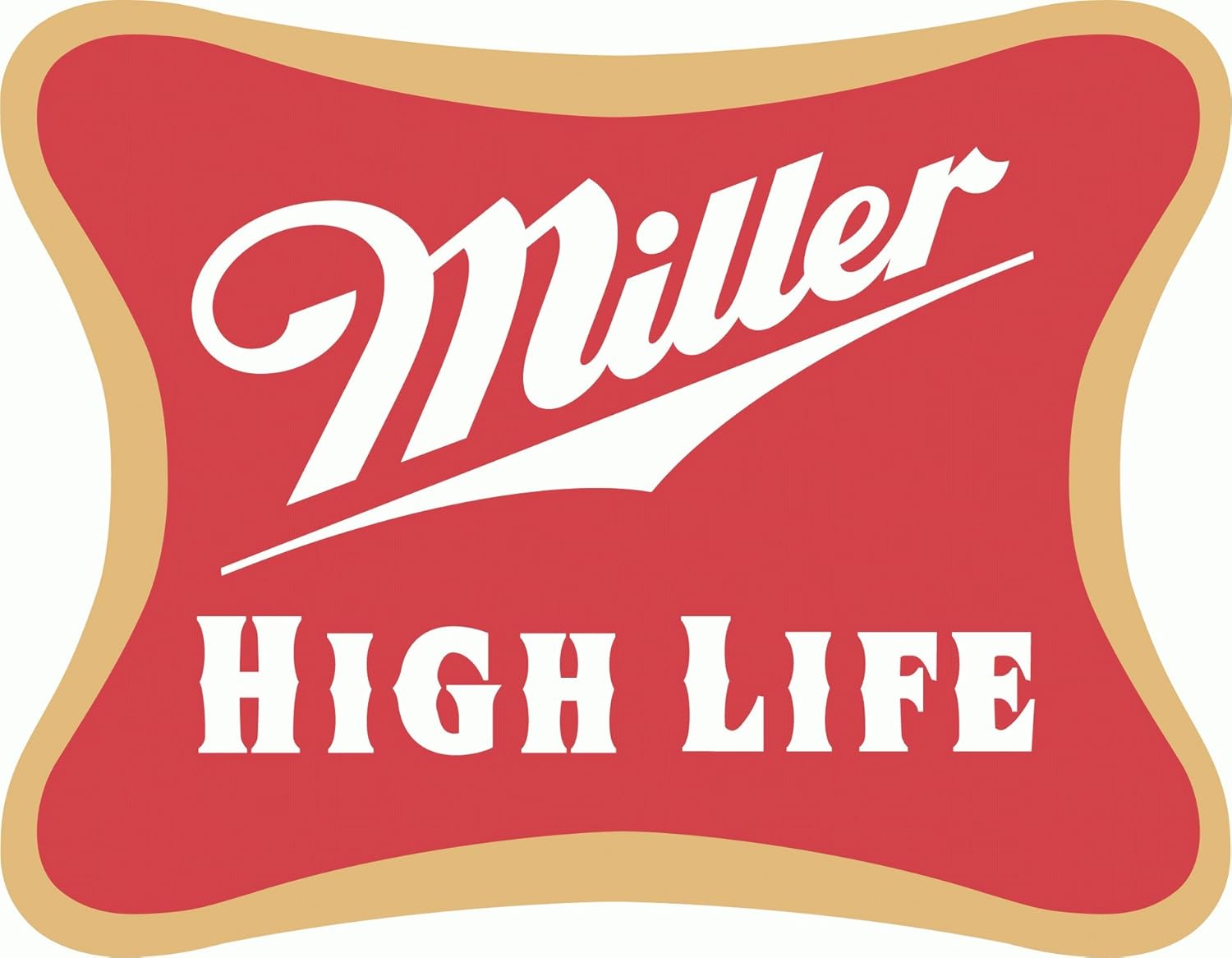 Miller High Life Beer Drink Bumper Sticker 5" x 4" Automotive