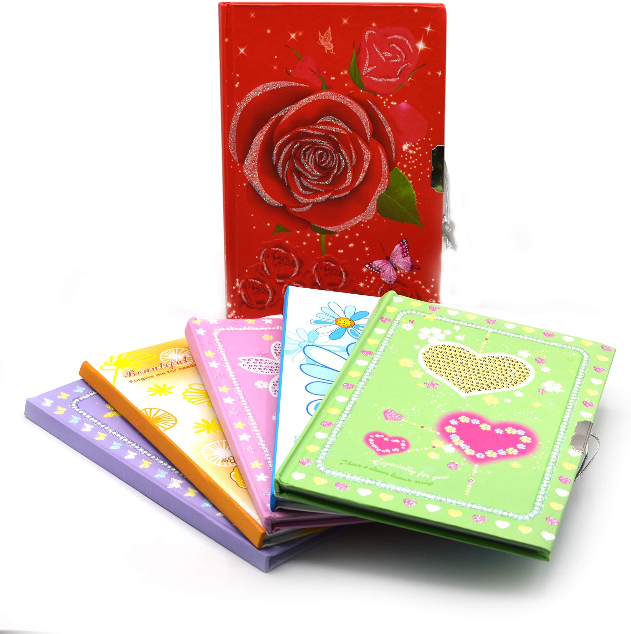 INFInxt Return Gift for Kids Birthday Party in Bulk Party Favours (Lock Diary Set of 6)