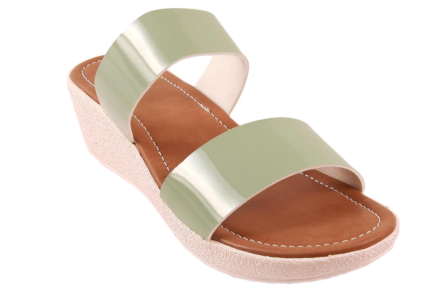 red choice collection high heel party wear synthetic wide strap sandals for women's and girls