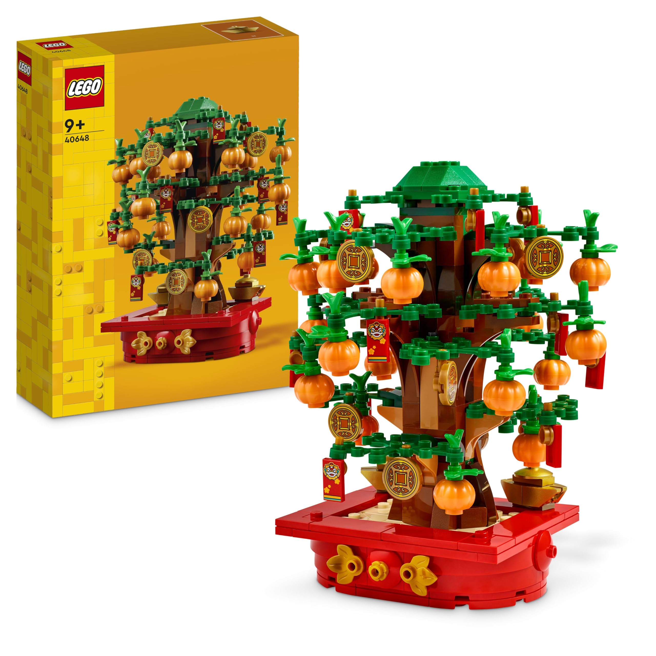 LEGO Money Tree Building Toy for 9 Plus Year Old Boys & Girls, Lunar New Year Set makes a Great Kids' Bedroom Decoration, or for Pretend Play, Birthday Gift Idea 40648