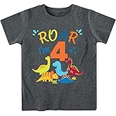 Lovekider 2-5 Years Birthday Boy Shirt Construction Party T-Shirts Excavator Cotton Short Sleeve Tee Dark Grey