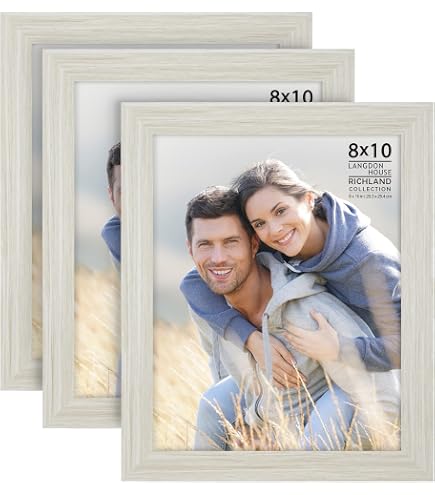 Amazon.com - Langdon House 8x10 Picture Frames (Almond White, 6