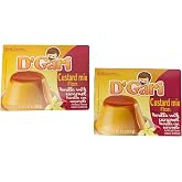D Gari pack of 2 Flan 4.7oz, Prepare with milk, Quick Snacks, Vanilla Dessert, Gelatin, Mix, Mexico, Powder