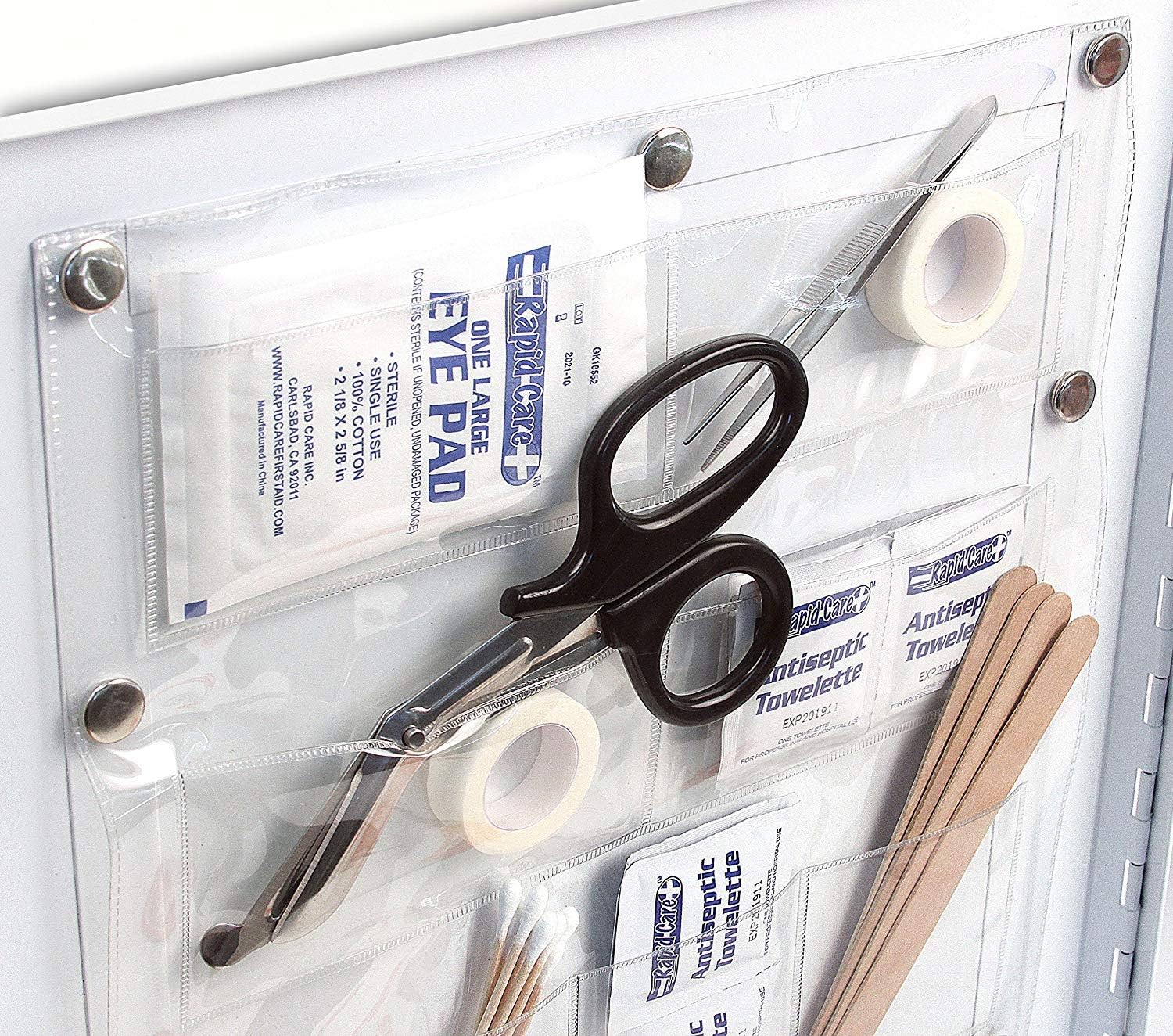 Rapid Care First Aid 80094 3 Shelf ANSI/OSHA Compliant All Purpose First Aid Cabinet, Wall Mountable, 800 Pieces: Home Improvement
