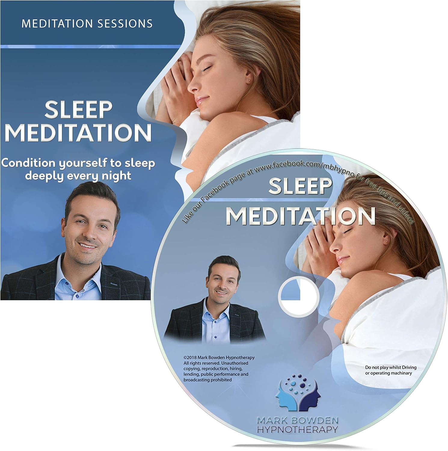 Sleep Meditation Self Hypnosis CD / MP3 and APP (3 IN 1 PURCHASE