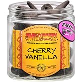 Wild Berry Backflow Incense Cones, 25-Pack &ndash; Premium Scented Cones for Backflow Burners, Natural Aromatherapy, (Cherry Vanilla)
