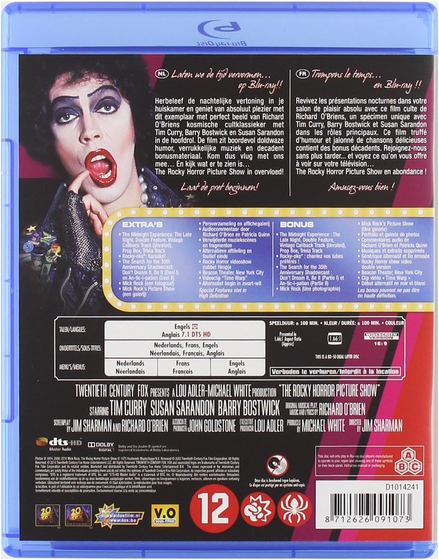 Amazon Co Jp The Rocky Horror Picture Show Blu Ray Dvd ブルーレイ