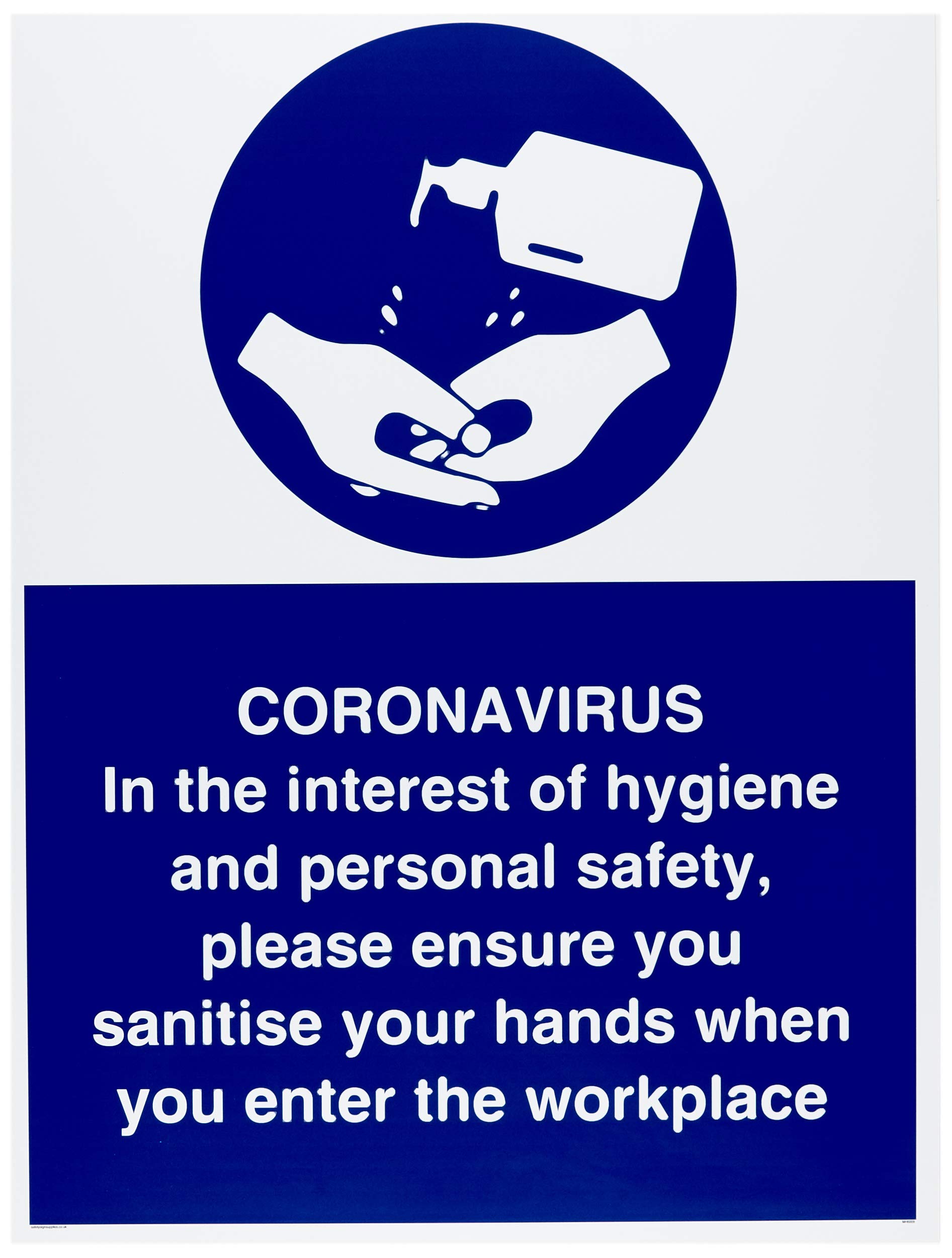 CORONAVIRUS In the interest of hygiene and personal safety, please ensure you sanitise your hands