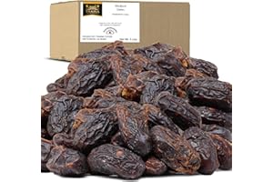 Traina Home Grown California Sun Dried California Medjool Dates - Healthy, No Added Sugar, Non GMO, Gluten Free, Kosher Certified, Vegan, Value Size (5 lbs)