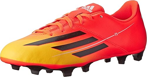 neon orange soccer cleats