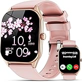 Smart Watches for Women Men , 2.0" HD Touchscreen Fitness Tracker, Bluetooth Calls/Notifications, IP68 Waterproof, 100+ Sport Modes Fitness Watch, Heart Rate Sleep Monitor Smartwatch for Android iOS