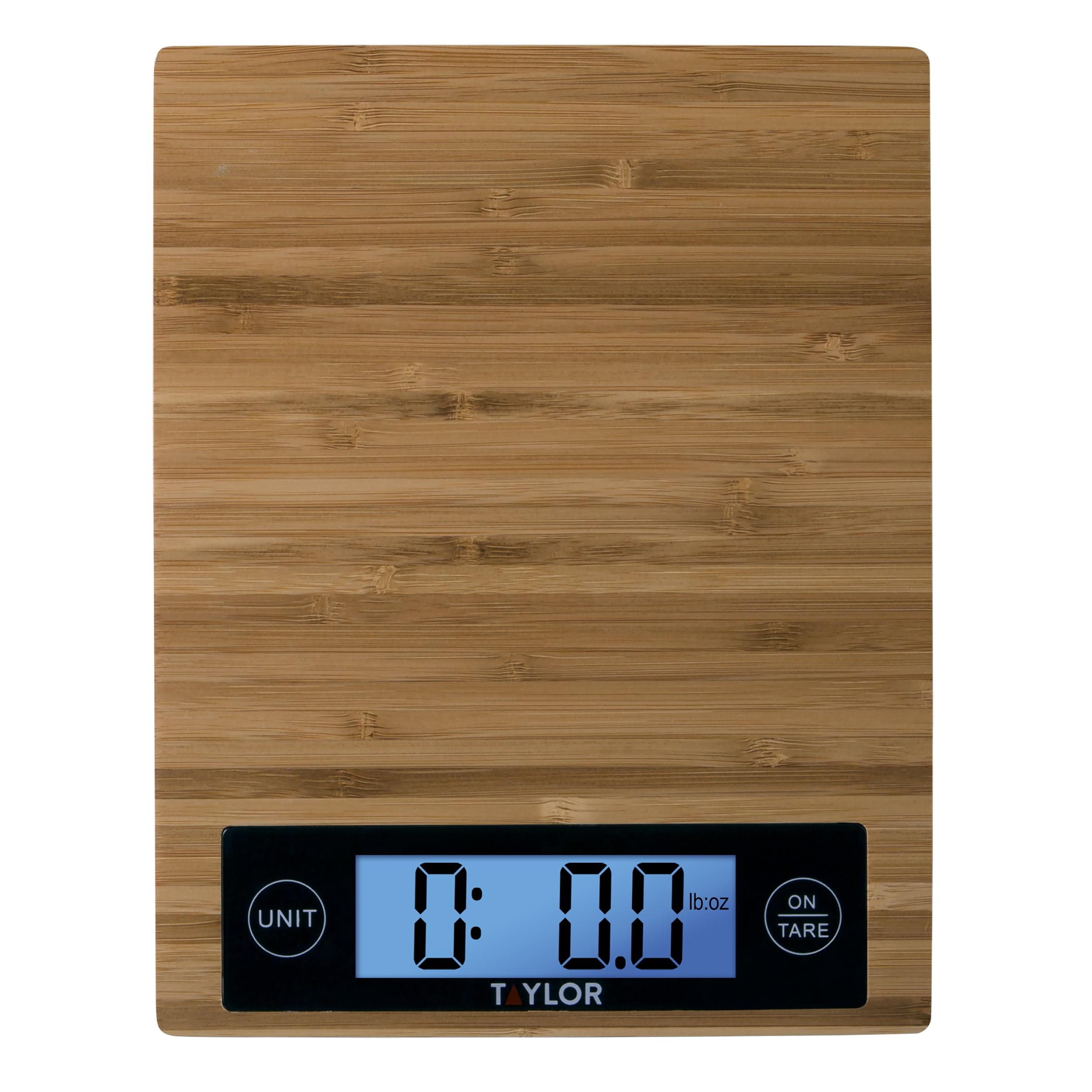 Photo 1 of (USED/FAIR) (SIGNS OF USE) Taylor 382821 Digital Kitchen Scale, 11 Lb, Bamboo