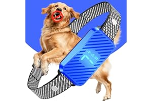 KJKZO Dog Bark Collar for Large Medium Small Dogs, Effective No-Bark Collar, Smart Barking Collar, Rechargeable Bark Collar with 7 Sensitivity, 3 Modes, Waterproof, SkyBlue