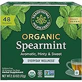 Traditional Medicinals Tea, Organic Spearmint, Supports Everyday Wellness, Healthy & Refreshing - 48 Tea Bags