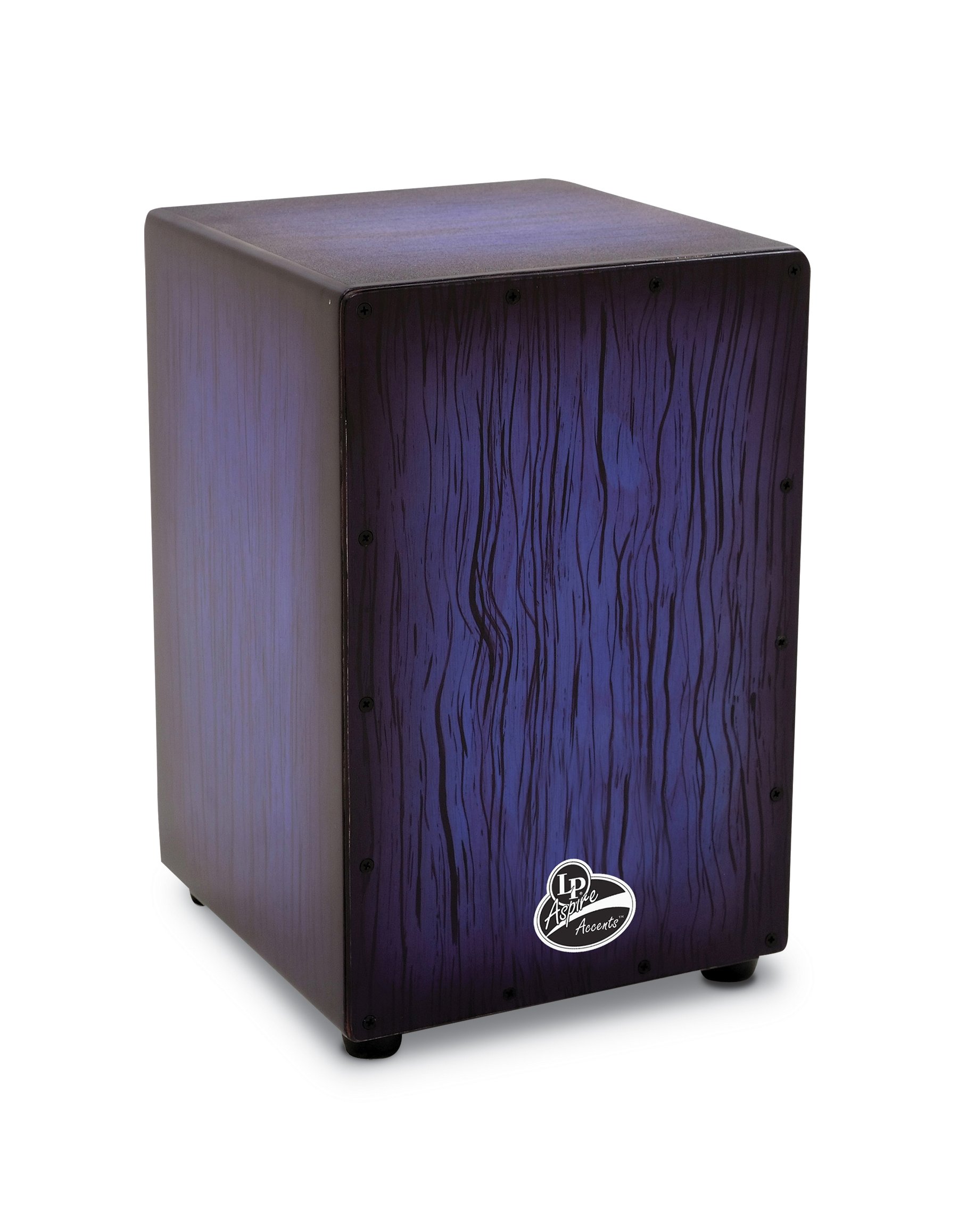 LP Latin Percussion Cajon Aspire Accent, Birke/Pappel, Wire (3 x 16), Finish: Blue Burst Streak, LPA1332-BBS