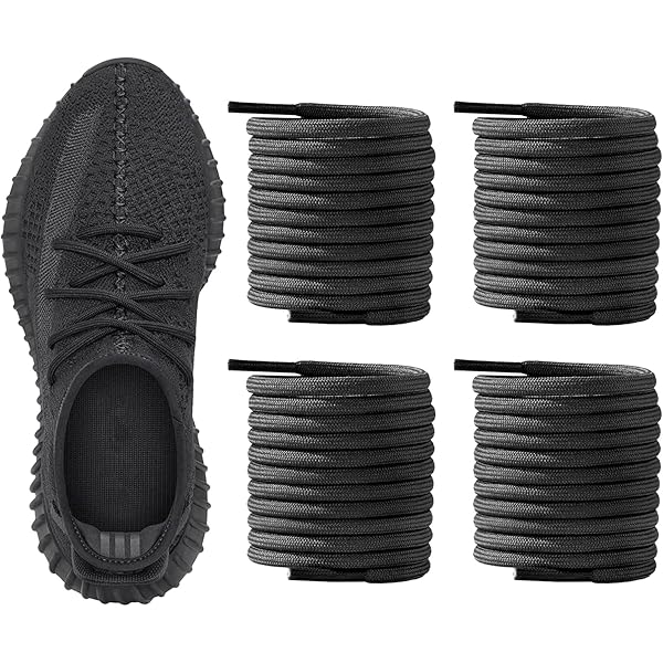 adidas gazelle silver green womens Replacement Laces for Yeezy 700 Utility Black Black / 120 cm / 47 in / Oval Laces
