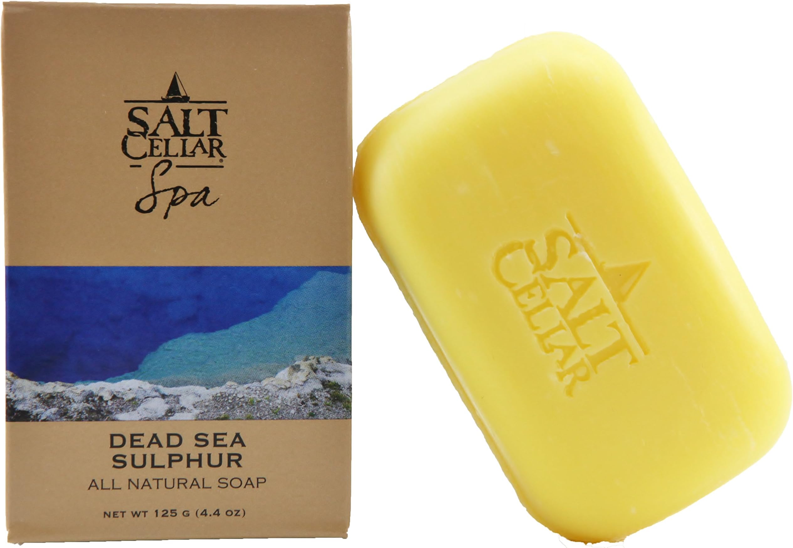 Salt Cellar Spa Dead Sea Sulphur Soap 4.4 oz (125 g)