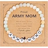 Kivosliviz Army Mom Gifts for Women Bracelet Military Birthday Mothers Day Proud Army Mom Jewelry