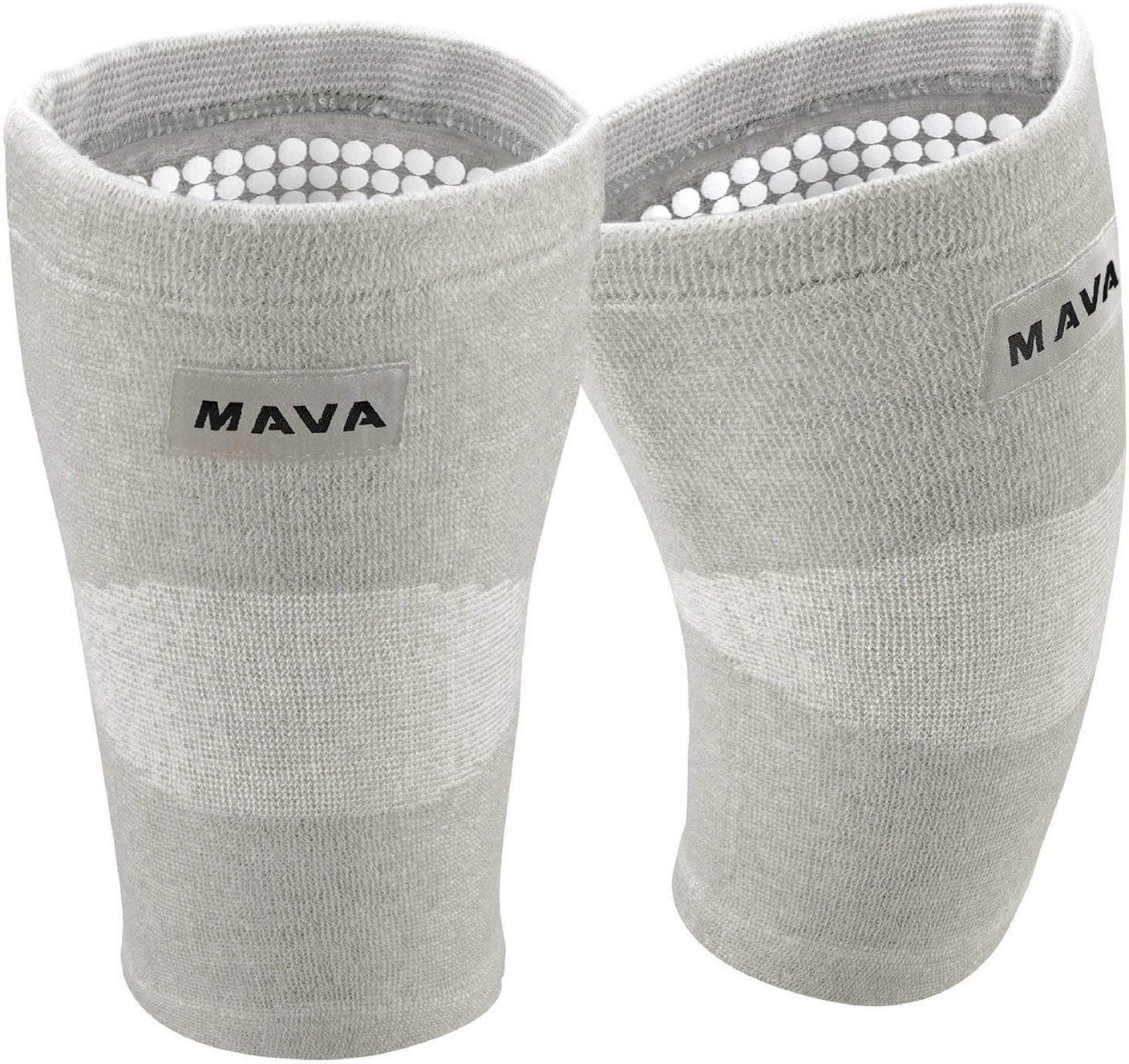 Mava Sports Reflexology Knee Support Sleeves (Pair) for Joint Pain and Arthritis Relief, Improved Circulation Compression - Effective Support for Running, Jogging, Workout, Walking & Recovery