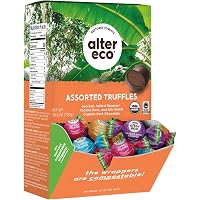 Amazon.com : Alter Eco Raspberry Creme Truffle Thins, Chocolate ...
