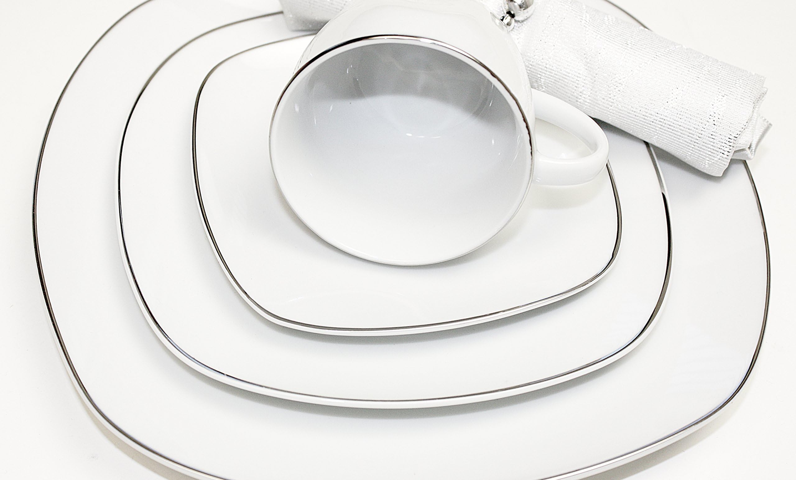 38 Coffee Set 12-Piece Coffee Set Essservice Crockery Plate Set for 6 People Porcelain (Florene)