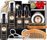 XIKEZAN Beard Grooming Kit for Men with Wash, Conditioner, Oil Duo
