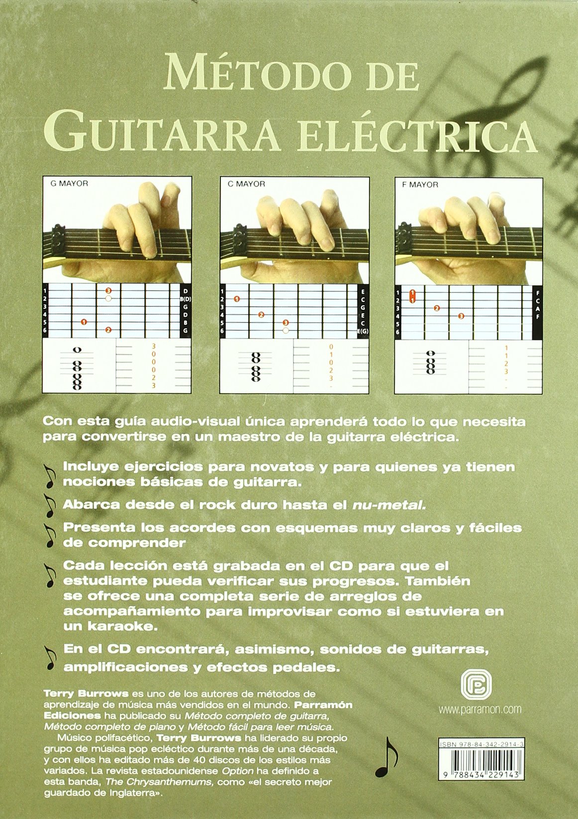 Método de guitarra eléctrica : Terry Burrows: Amazon.com.mx: Libros