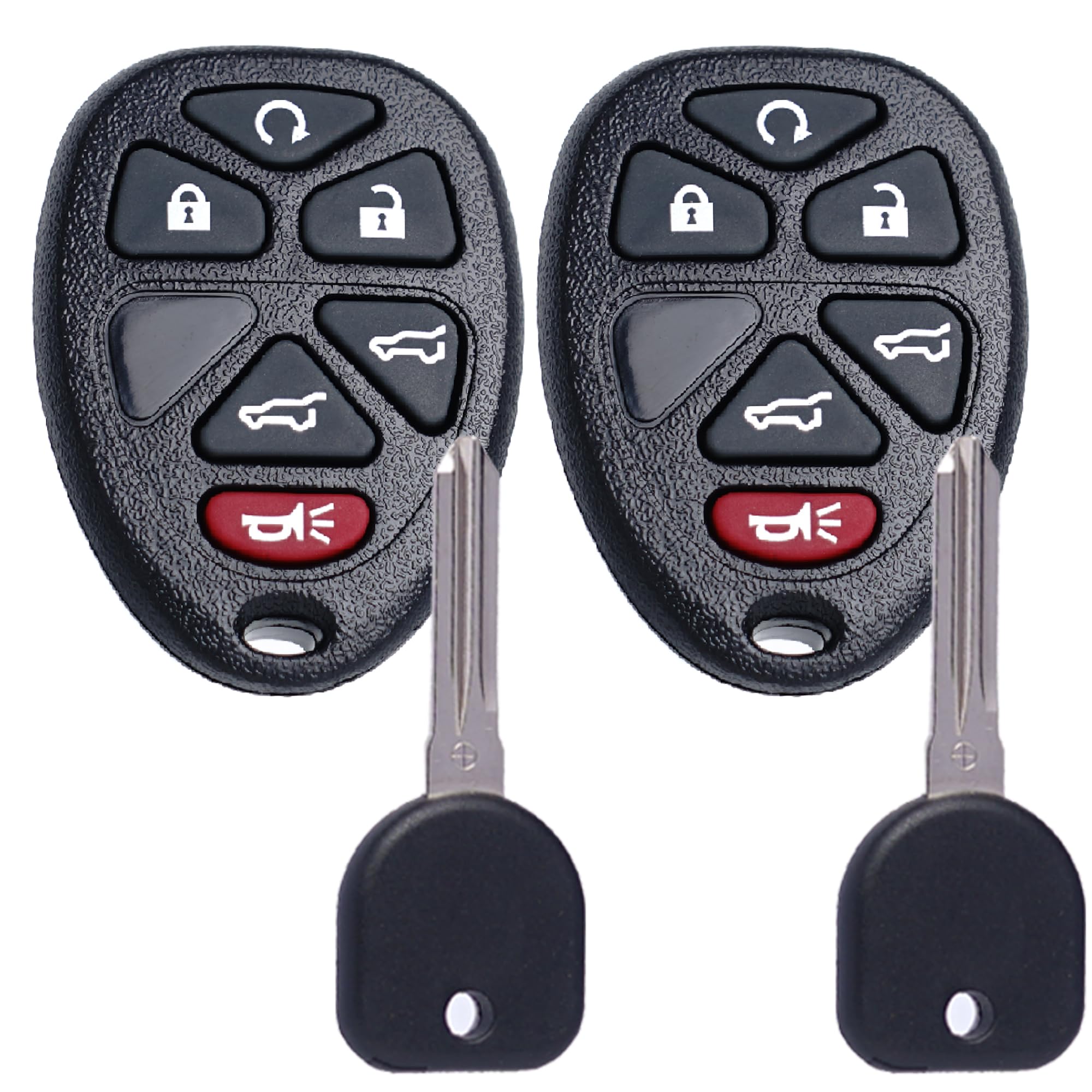 Photo 1 of SUPALAND Key Fob Keyless Entry Uncut Ignition Key Fits for GMC Yukon Chevy Tahoe Suburban Cadillac Escalade 2007 2008 2009 2010 2011 2012 2013 2014 Remote Control Replacement OUC60270 Transponder Key