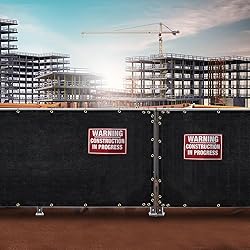 Black 4FT X 50FT Outdoor Privacy Screen Fence