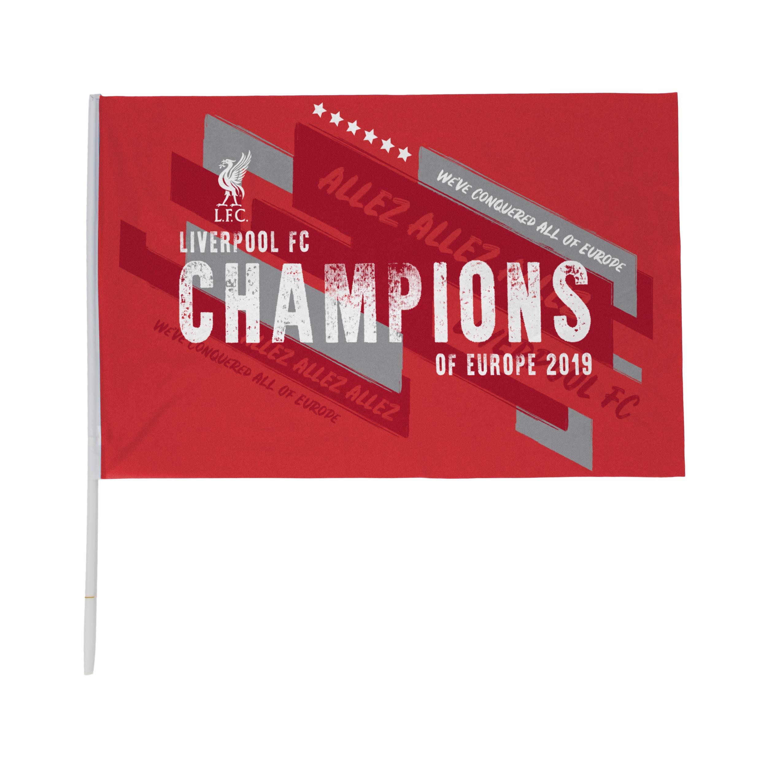 FOCO Liverpool FC 2018-19 Champions 3 x 2 Red Flag