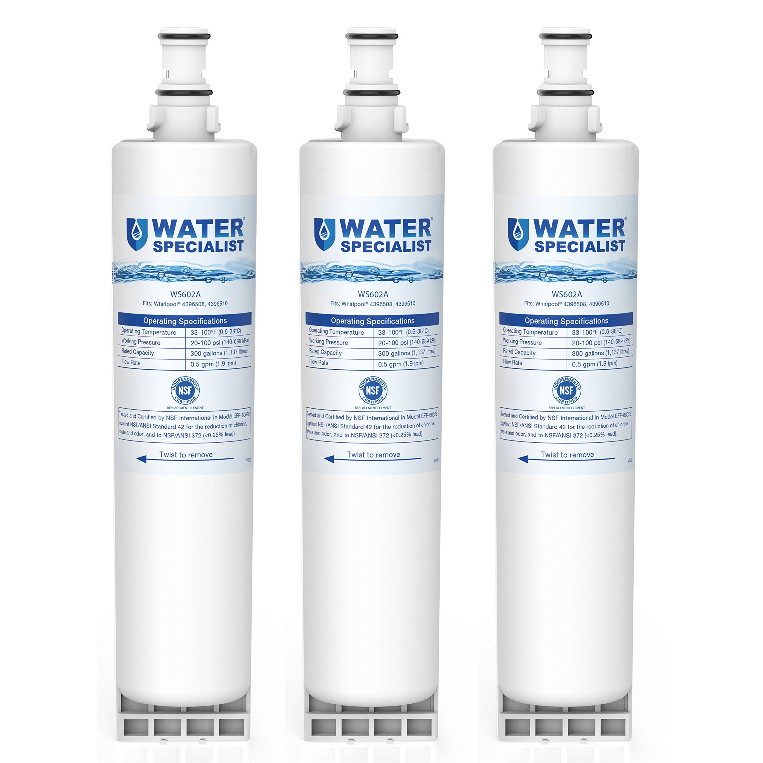 Refrigerator Water Filter Replacement with 4396508, EDR5RXD1, Kenmore