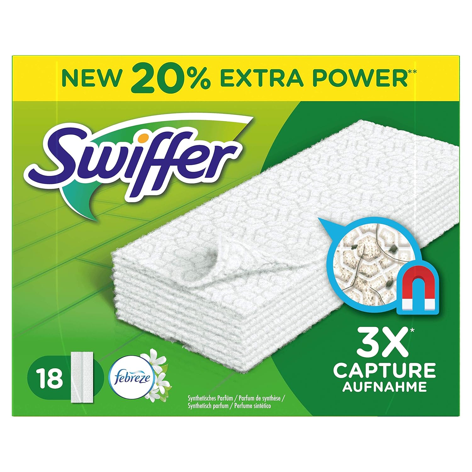 Swiffer DryWipe Cloths with Febreze Fragrance (2 Packs of 18) Amazon