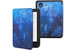MoKo Case for Kobo Clara BW/Clara Colour/Clara 2E 6", Ultra Slim Lightweight with Auto Wake/Sleep Cover Folio Case for Kobo C