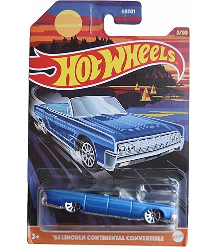 Hot Wheels 2007 New Models Blue '64 Lincoln Continental 22