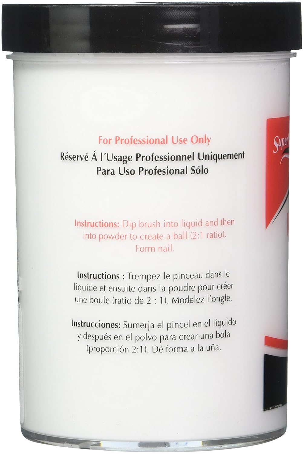 Supernail Nail Powder, Clear, 16 Ounce : False Nails : Beauty