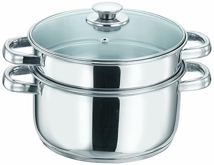 Vinod Cookware 2 Tier Steamer, 18cm