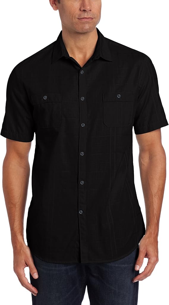 John Henry Men's Solid CVC Top, Black, Medium at Amazon Men’s Clothing