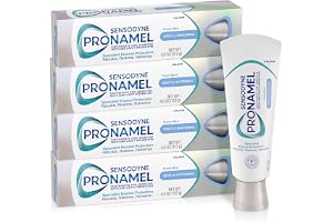 Sensodyne Pronamel Gentle Teeth Whitening Enamel Toothpaste for Sensitive Teeth, to Reharden and Strengthen Enamel, Amazon Exclusive, Fresh Mint - 4 Ounces (Pack of 4)