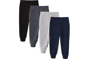 JARMAKO Toddler Boys Microfleece Pants, Sweatpants, 2-6 Years