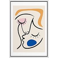 SIGNWIN Framed Canvas Wall Art Boho Decor Illustration Canvas Prints Home Artwork Decoration for Living Room,Bedroom - 16x24 inches