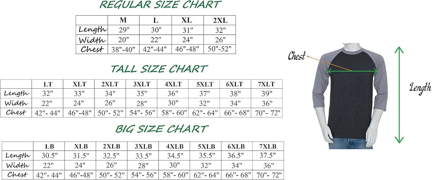 mens big and tall baseball tee