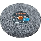 TRUPER PIES-53436 5" Aluminum Oxide Bench Grinding Wheels. Grit=36, Thickness=3/4", Arbor=1/2". 1 Pack