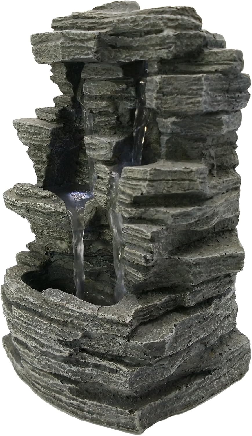 Zen Light Grand Canyon SCFR150 Water Feature Nature, Grey Stone, 19 x 16 x 28 cm, Gris Pierre, 19 x 24 x 32 cm - Image 3